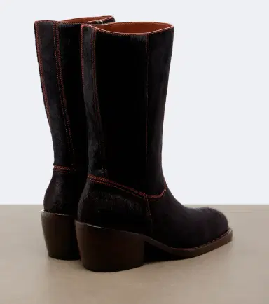 Dries Van Noten Calf hair mid-calf boots | Thumbnail 2