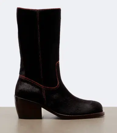 Dries Van Noten Calf hair mid-calf boots | Thumbnail 4