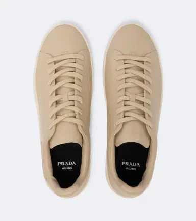 Prada Court leather sneakers | Thumbnail 3