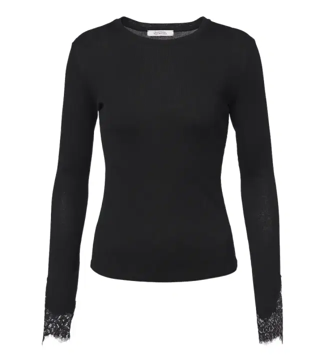 Dorothee Schumacher Pure Sleekness lace-trimmed cotton top