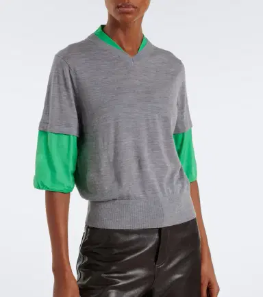 Dorothee Schumacher Layered virgin wool top | Thumbnail 6