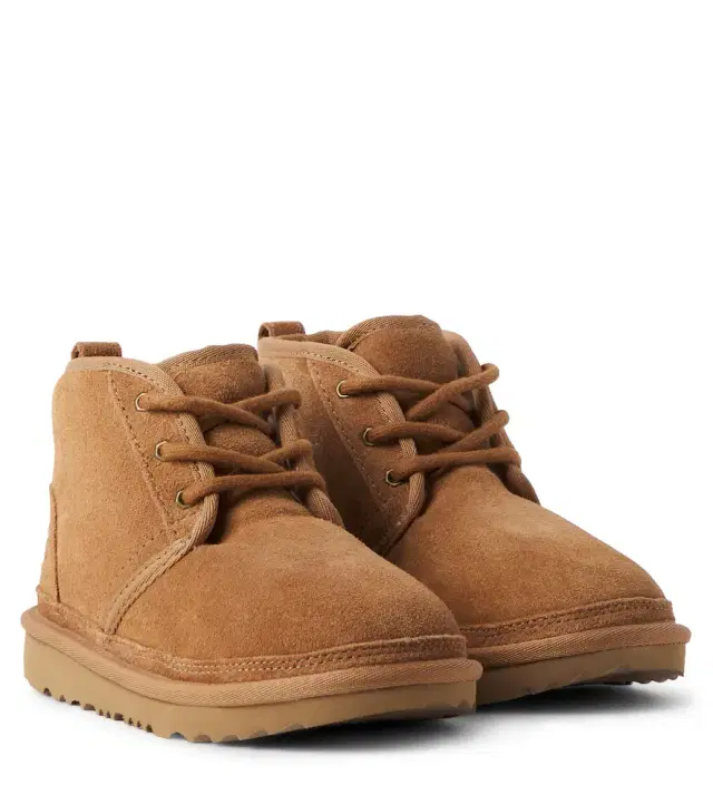 UGG Kids Shearling-lined suede boots