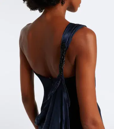 Marmar Halim Embellished bustier gown and cape set | Thumbnail 5