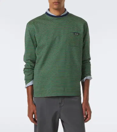 Miu Miu Striped cotton jersey T-shirt | Thumbnail 4