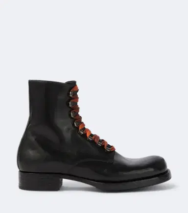 Prada Leather lace-up boots | Thumbnail 4