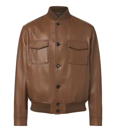 Slowear Leather bomber jacket | Thumbnail 1