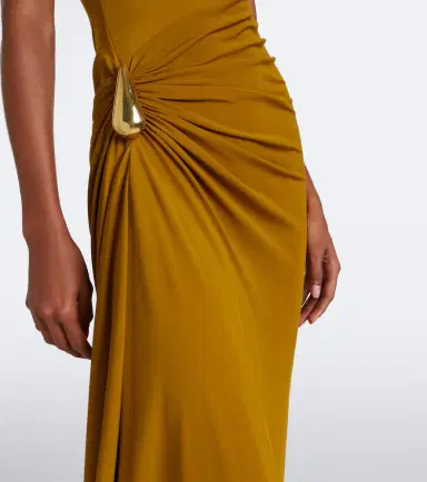 Bottega Veneta Gathered jersey maxi dress | Thumbnail 2 Bottega Veneta Gathered jersey maxi dress | Thumbnail 2