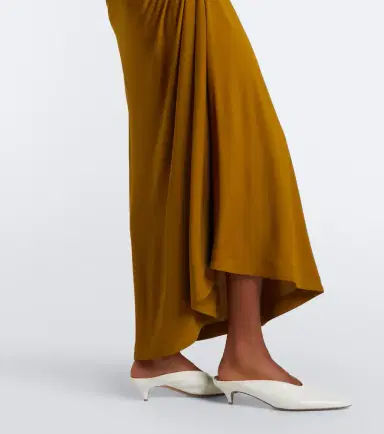 Bottega Veneta Gathered jersey maxi dress | Thumbnail 3 Bottega Veneta Gathered jersey maxi dress | Thumbnail 3