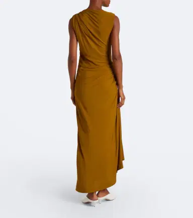 Bottega Veneta Gathered jersey maxi dress | Thumbnail 4 Bottega Veneta Gathered jersey maxi dress | Thumbnail 4