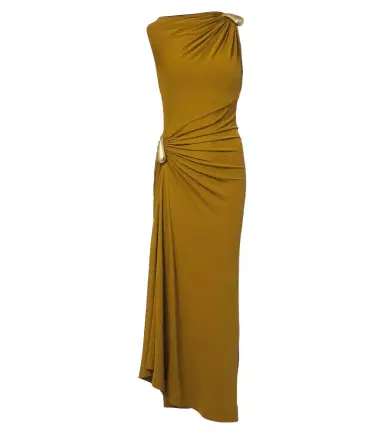 Bottega Veneta Gathered jersey maxi dress | Thumbnail 1 Bottega Veneta Gathered jersey maxi dress | Thumbnail 1