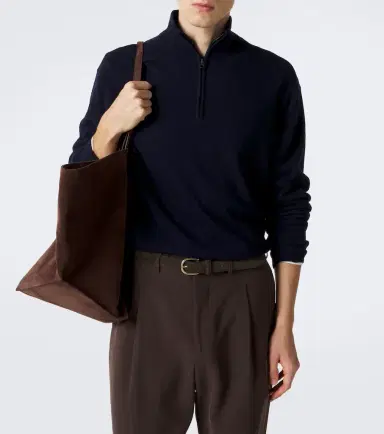 Lisa Yang Augustus cashmere half-zip sweater | Thumbnail 4