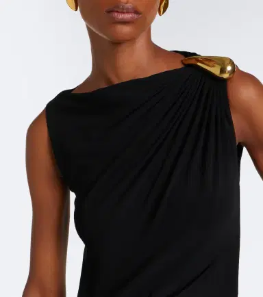 Bottega Veneta Gathered jersey maxi dress | Thumbnail 6 Bottega Veneta Gathered jersey maxi dress | Thumbnail 6