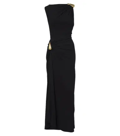 Bottega Veneta Gathered jersey maxi dress | Thumbnail 1 Bottega Veneta Gathered jersey maxi dress | Thumbnail 1