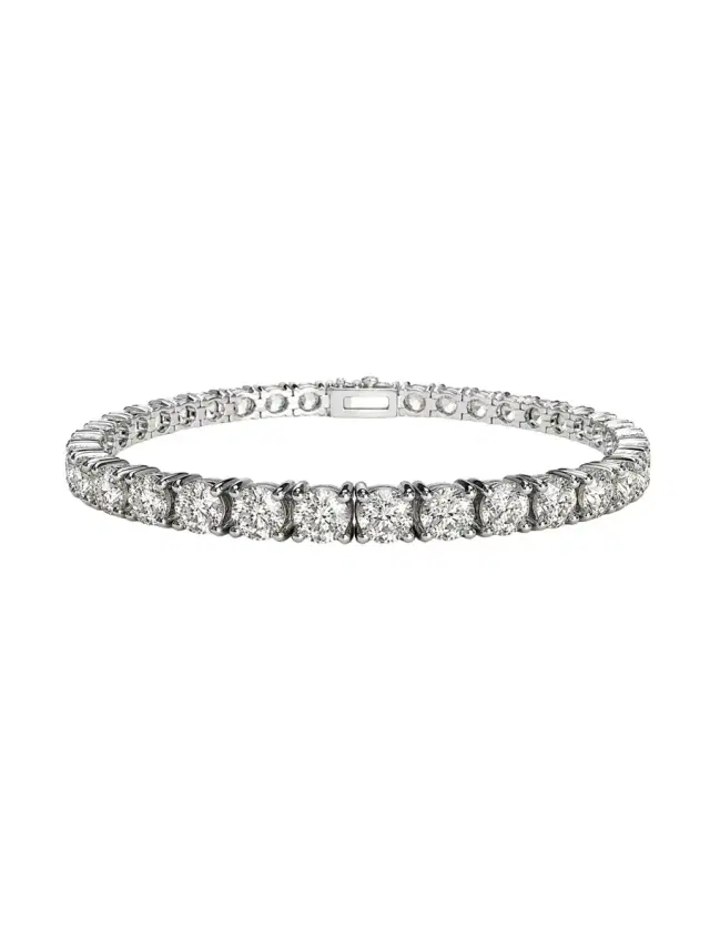 Wish Fine Jewelry 17.0ct Diamond 14K Gold Tennis Bracelet
