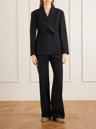 Wales Bonner Gallery Satin-trimmed Wool-twill Jacket | Thumbnail 2