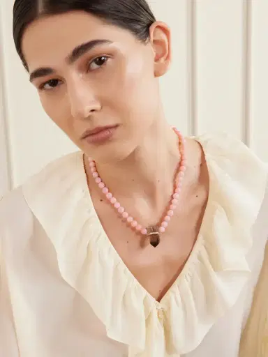 JIA JIA 14-karat Gold Diamond, Opal And Smoky Quartz Beaded Necklace | Thumbnail 2