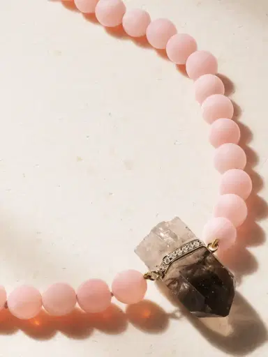 JIA JIA 14-karat Gold Diamond, Opal And Smoky Quartz Beaded Necklace | Thumbnail 4