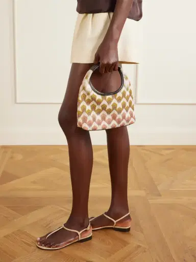 Missoni Leather-trimmed Metallic Crochet-knit Mini Tote | Thumbnail 2