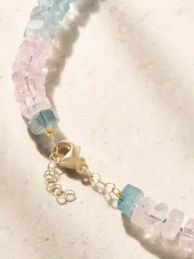JIA JIA 14-karat Yellow Gold Aquamarine Beaded Necklace | Thumbnail 3 JIA JIA 14-karat Yellow Gold Aquamarine Beaded Necklace | Thumbnail 3