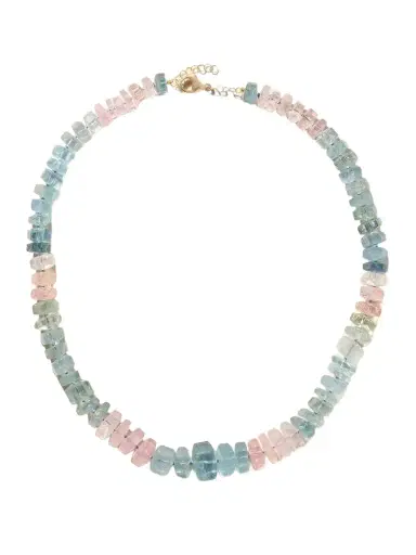 JIA JIA 14-karat Yellow Gold Aquamarine Beaded Necklace | Thumbnail 1 JIA JIA 14-karat Yellow Gold Aquamarine Beaded Necklace | Thumbnail 1