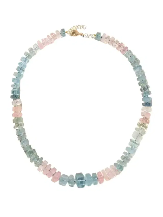 JIA JIA 14-karat Yellow Gold Aquamarine Beaded Necklace