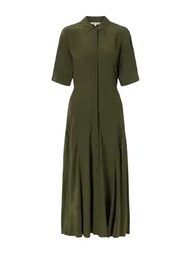 Veronica Beard Perenna Satin Midi Dress | Thumbnail 1