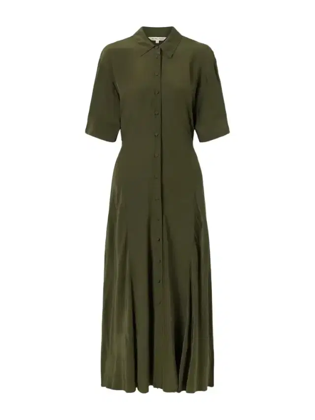 Perenna Satin Midi Dress