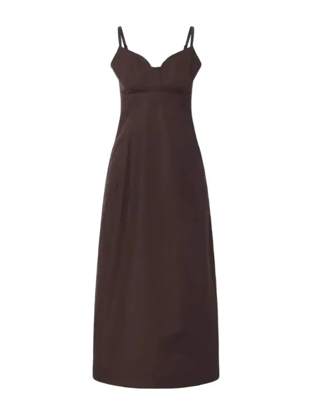 Co Bustier Cut tton-poplin Midi Dress