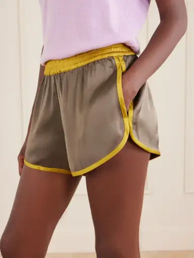 Staud Aero Satin Shorts | Thumbnail 5 Staud Aero Satin Shorts | Thumbnail 5