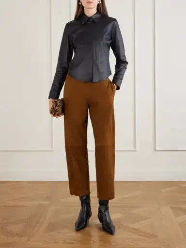 STOULS Bugsy Wide-leg Suede Pants | Thumbnail 2