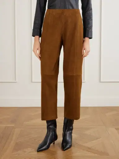STOULS Bugsy Wide-leg Suede Pants | Thumbnail 3