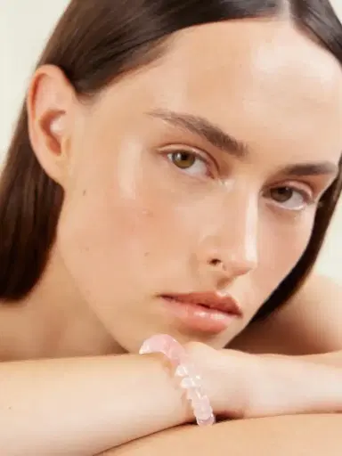 JIA JIA Oracle 18-karat Gold Rose Quartz Beaded Bracelet | Thumbnail 2
