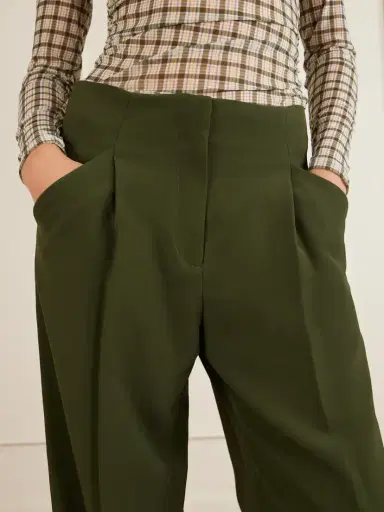 Veronica Beard Kenneth Stretch-crepe Wide-leg Pants | Thumbnail 4 Veronica Beard Kenneth Stretch-crepe Wide-leg Pants | Thumbnail 4