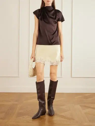 Staud Davina Silk-blend Top | Thumbnail 2 Staud Davina Silk-blend Top | Thumbnail 2
