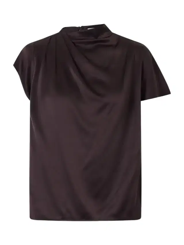 Staud Davina Silk-blend Top