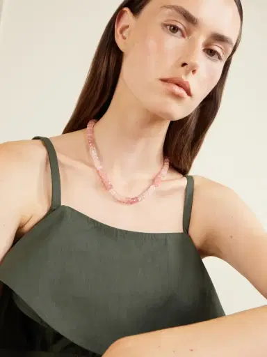 JIA JIA Oracle 14-karat Yellow Gold Quartz Beaded Necklace | Thumbnail 2