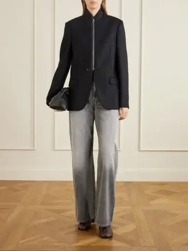 MM6 MAISON MARGIELA Wool-blend Zip-up Blazer | Thumbnail 2
