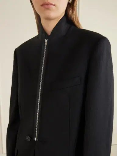 MM6 MAISON MARGIELA Wool-blend Zip-up Blazer | Thumbnail 5