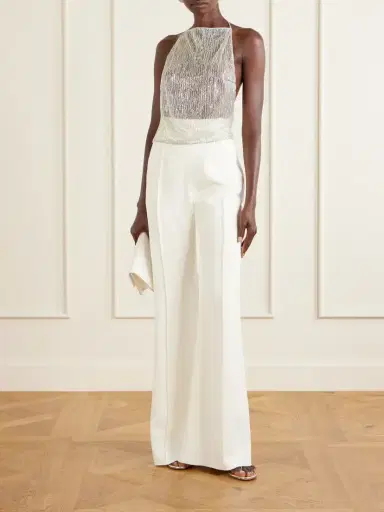 Ilkyaz Ozel Rayy Sequined Mesh Top | Thumbnail 2 Ilkyaz Ozel Rayy Sequined Mesh Top | Thumbnail 2