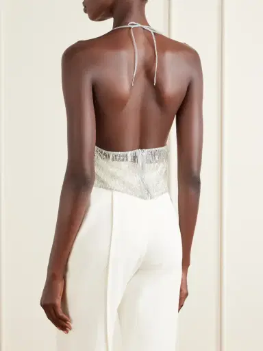 Ilkyaz Ozel Rayy Sequined Mesh Top | Thumbnail 3 Ilkyaz Ozel Rayy Sequined Mesh Top | Thumbnail 3