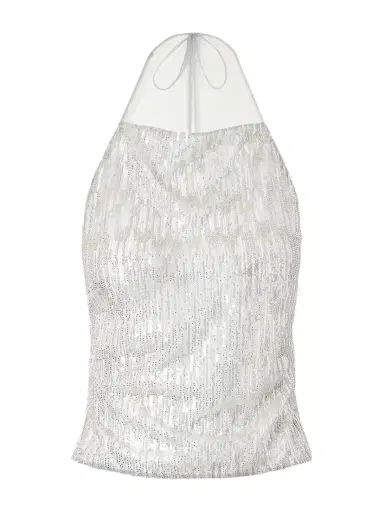 Ilkyaz Ozel Rayy Sequined Mesh Top | Thumbnail 1 Ilkyaz Ozel Rayy Sequined Mesh Top | Thumbnail 1