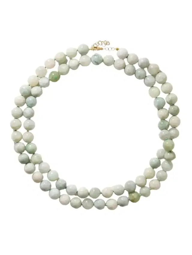 JIA JIA Double 14-karat Gold Jade Necklace