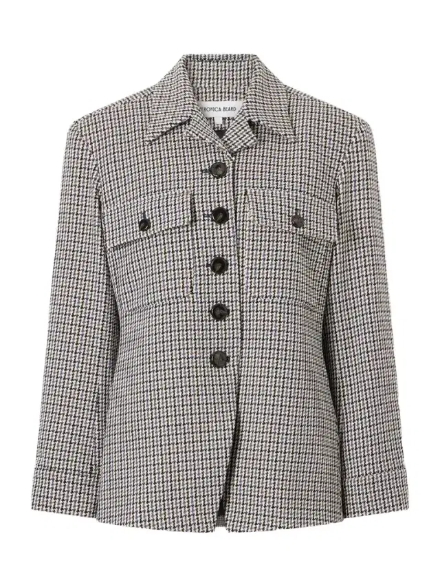Veronica Beard Molyneux Houndstooth Jacquard Blazer