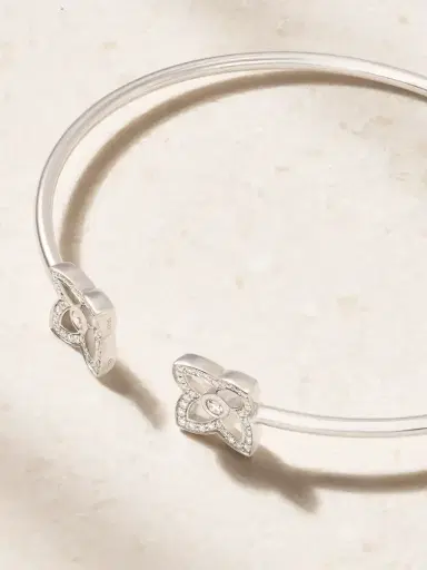 De Beers London Lotus By De Beers 18-karat White Gold Diamond Bangle | Thumbnail 3