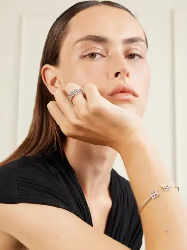 De Beers London Lotus By De Beers 18-karat White Gold Diamond Bangle | Thumbnail 4