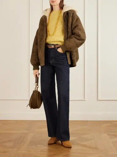 Etro Printed Suede Shearling Jacket | Thumbnail 2 Etro Printed Suede Shearling Jacket | Thumbnail 2