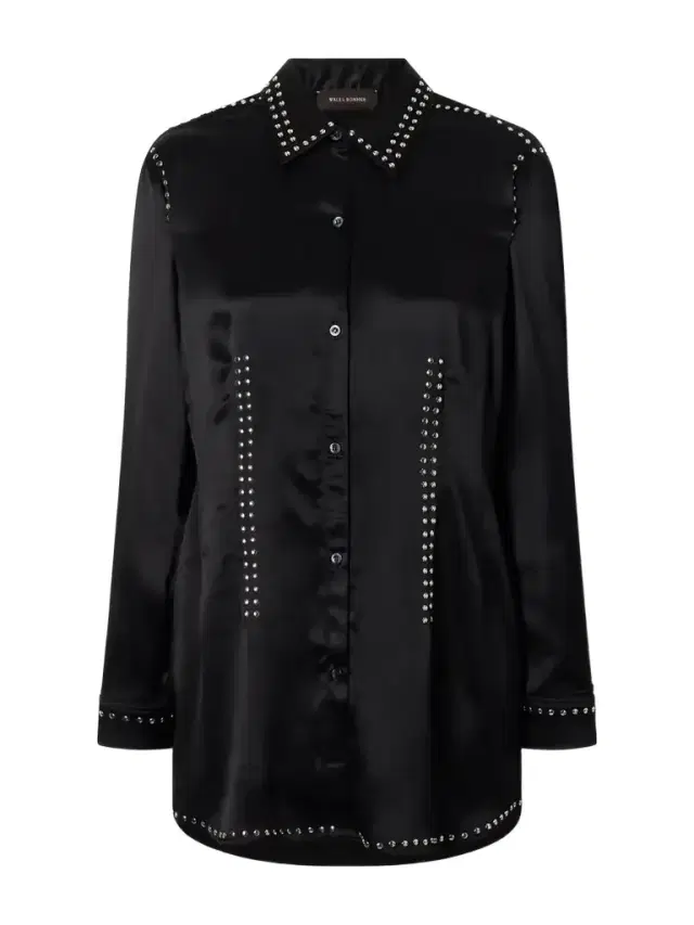 Wales Bonner Mystic Studded Satin Shirt
