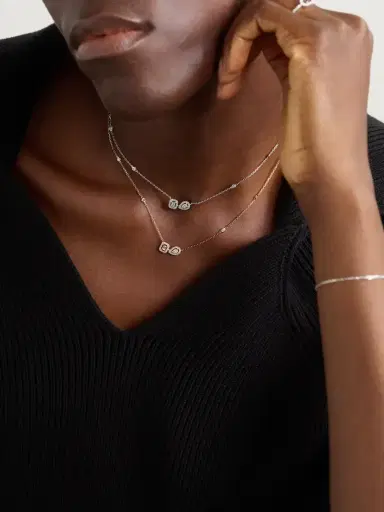 Messika My Twin 18-karat White Gold Diamond Necklace | Thumbnail 5 Messika My Twin 18-karat White Gold Diamond Necklace | Thumbnail 5