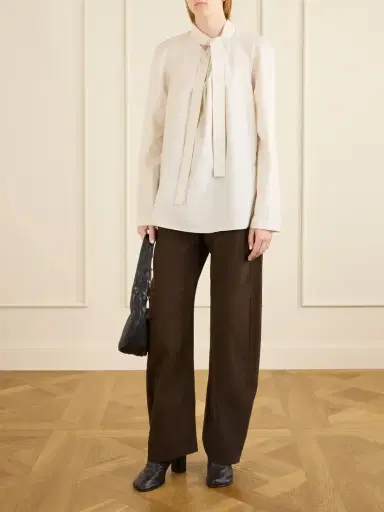 Lemaire Ascot Cotton And Silk-blend Shirt | Thumbnail 2 Lemaire Ascot Cotton And Silk-blend Shirt | Thumbnail 2