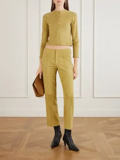STOULS Georgette Straight-leg Suede Pants | Thumbnail 2 STOULS Georgette Straight-leg Suede Pants | Thumbnail 2
